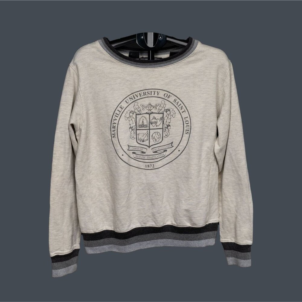 Maryville University of Saint Louis Women’s Heather Gray Sweatshirt – Crest Logo